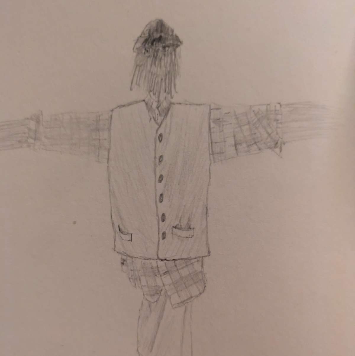 A sketch of a scarecrow